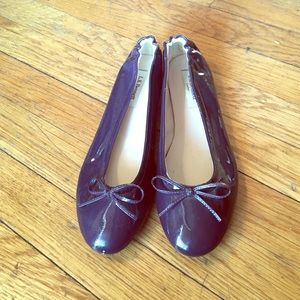 L.K. Bennett Purple Patent Leather Ballet Flats