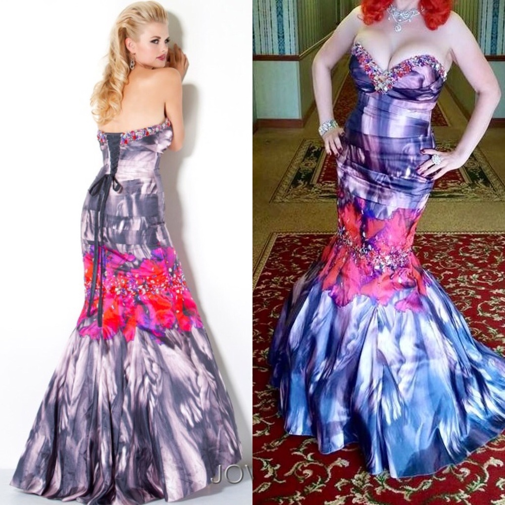 SOLD Jovani Mermaid Trumpet Pageant Prom Gown