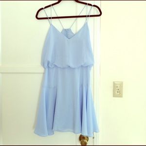 Perriwinkle blue sleeveless dress