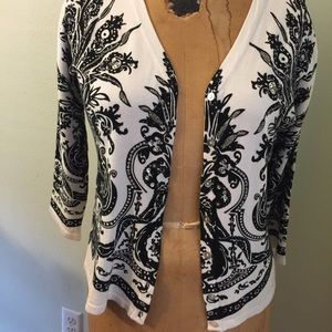 Pierre New York Cardigan Sweater with Sequins