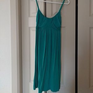 Teal flowy dress