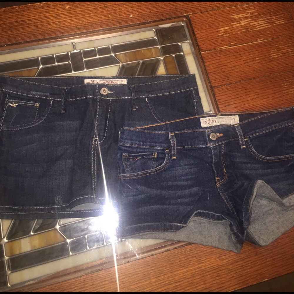 Hollister skirt and shorts