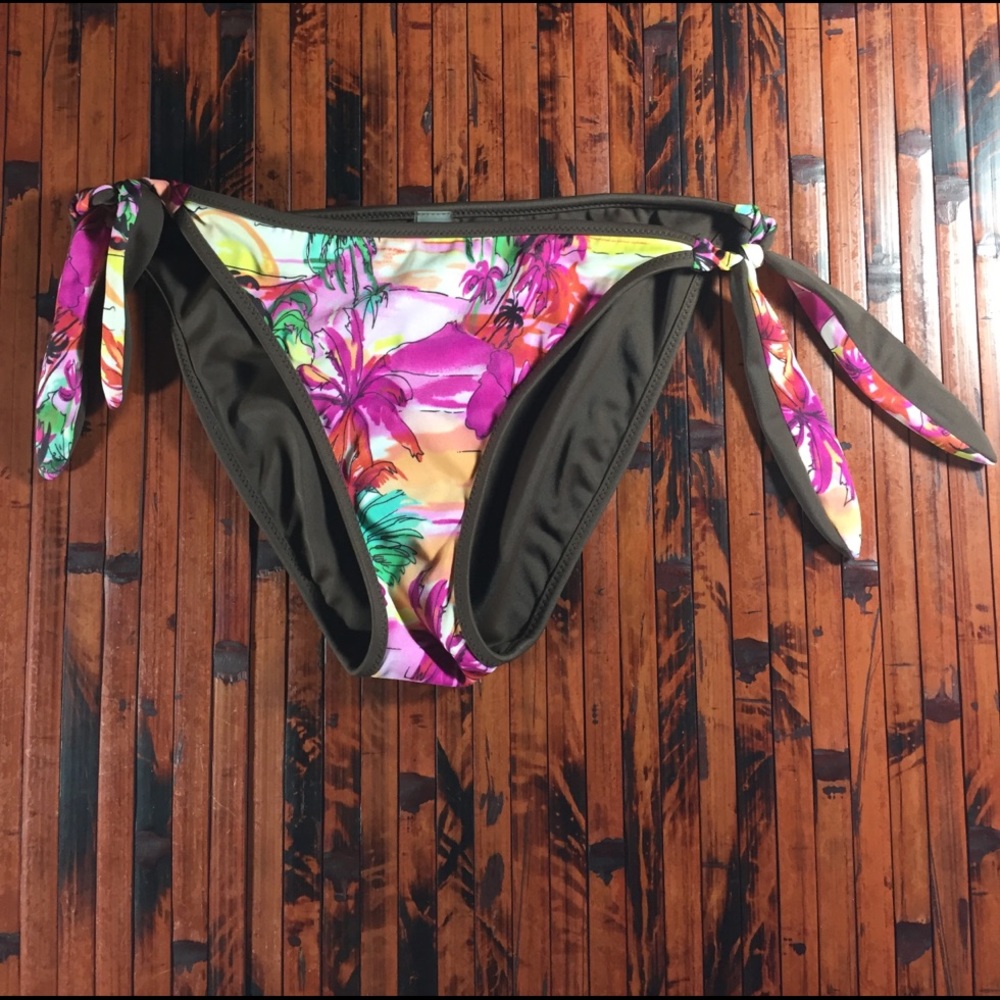 Victoria's Secret Tropical Swim Bikini Bottom Sz S