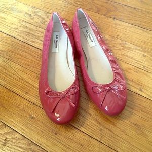 Rose L.K. Bennett Patent Leather Ballet Flats