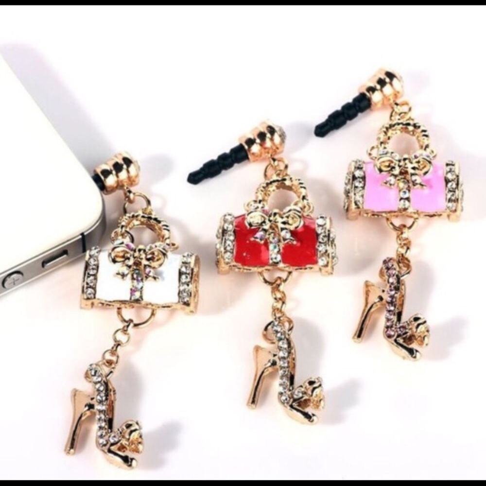 Handbag/Shoe Cellphone Charm Headphone Plug