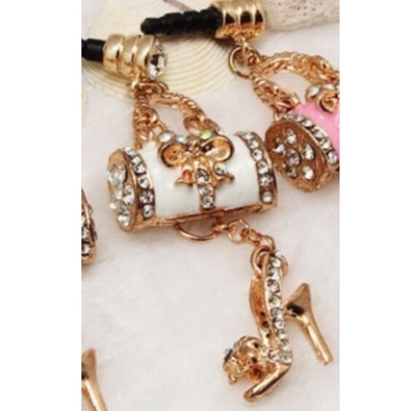 Handbag/Shoe Cellphone Charm Headphone Plug - Picture 2 of 5