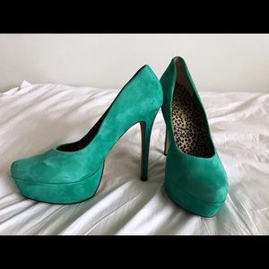 Suede Platform Heels
