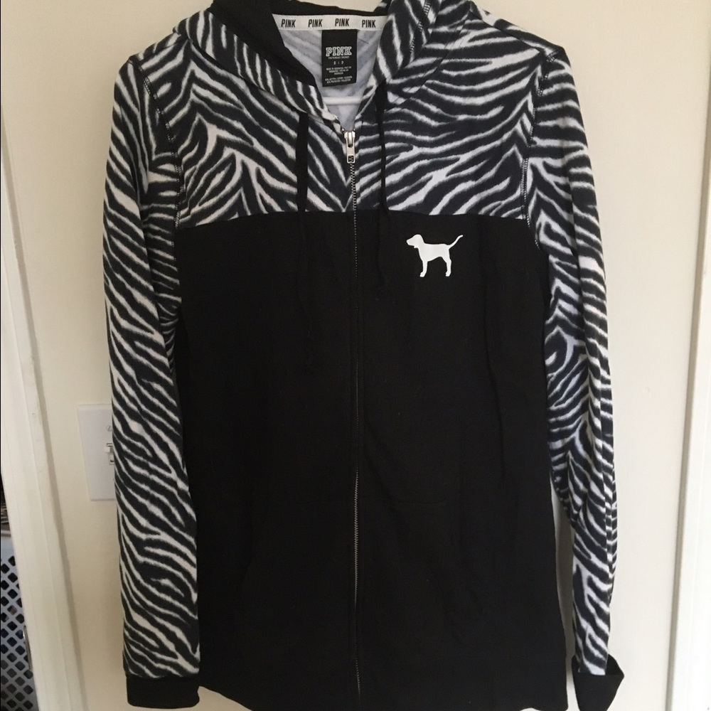 PINK zip-up sweatshirt