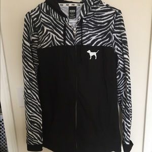 PINK zip-up sweatshirt