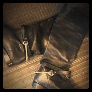 Ralph Lauren Riding Boots with gold but detail