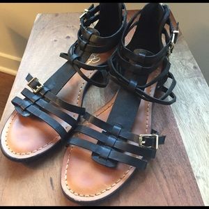 Jessica Simpson strappy zipper sandals