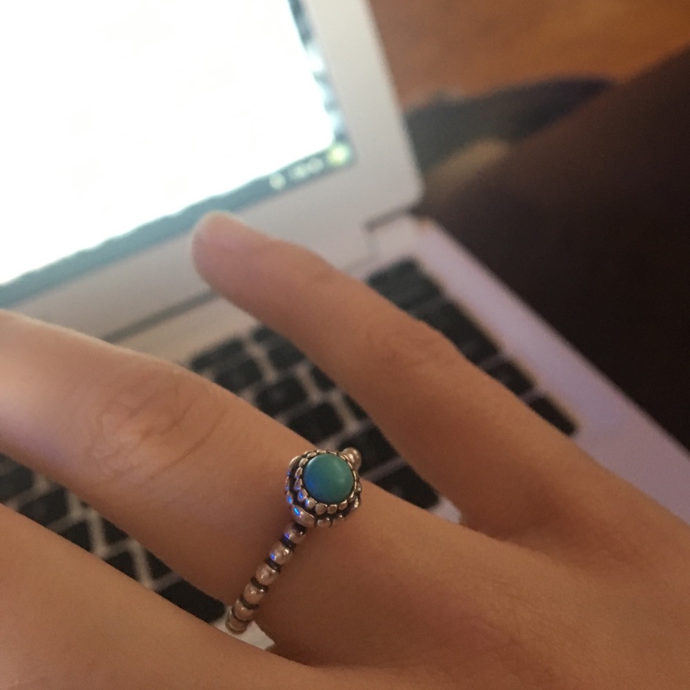 December birthstone pandora ring