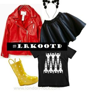 Faux Leather Skater Skirt