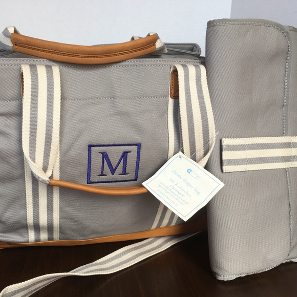 Pottery Barn Bags New Classic Diaper Bag Grey M Cute Poshmark