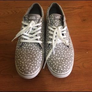 Cute Gray Vans Patterned Sneakers