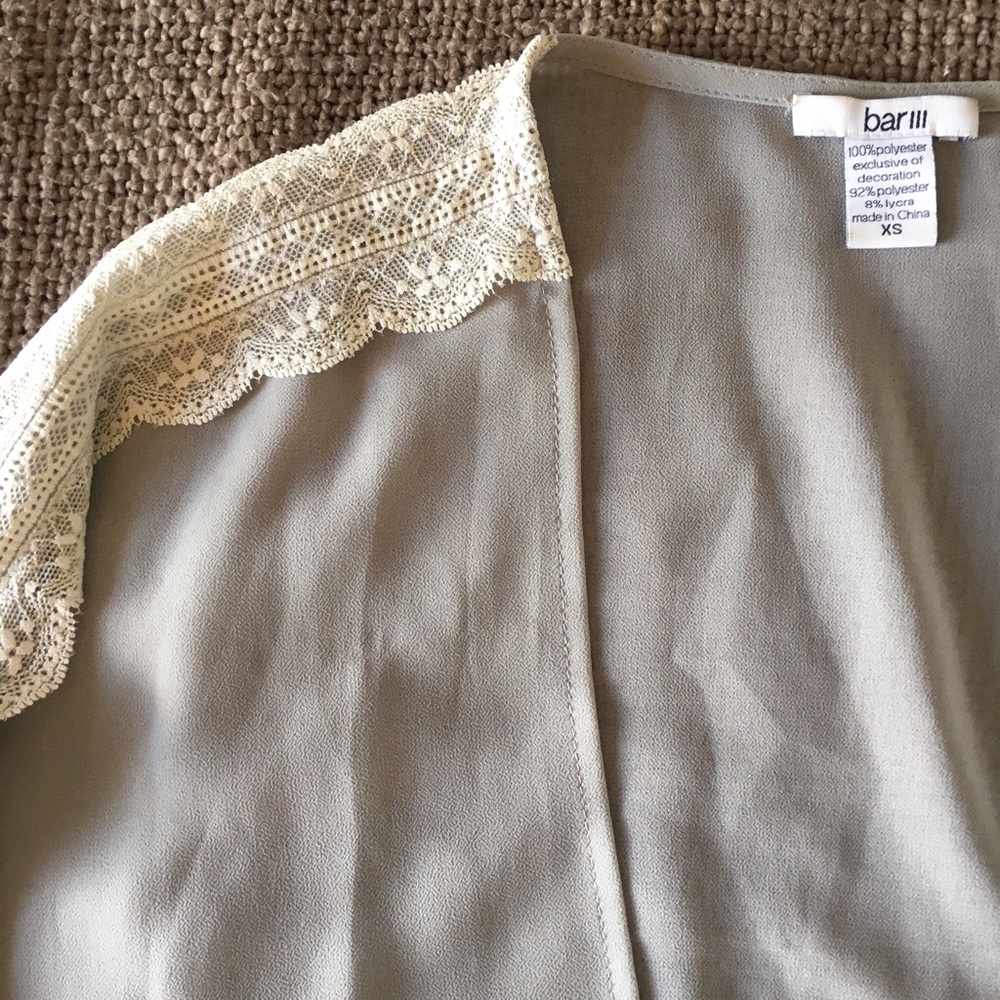 Bar III: Grey Lace Kimono