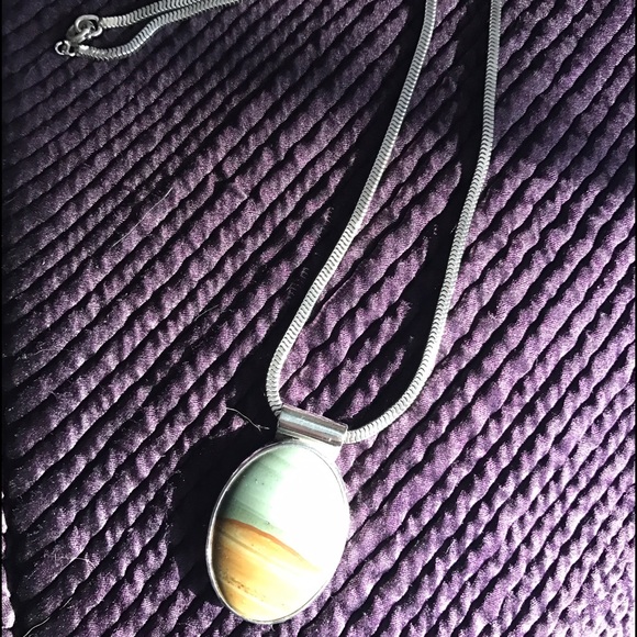 Jewelry - Picture Jasper pendant necklace