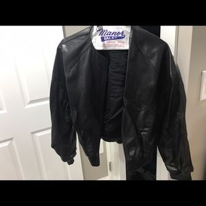 H&m limited leather jacket nwt