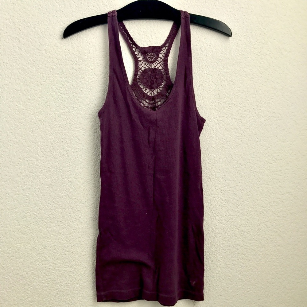 🍇Purple crochet tank top🍇