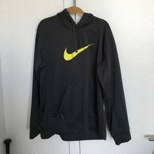 Grey and neon Nike hoodie