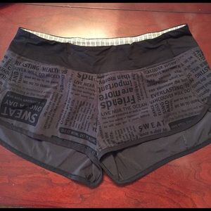Lululemon speed shorts size 10!