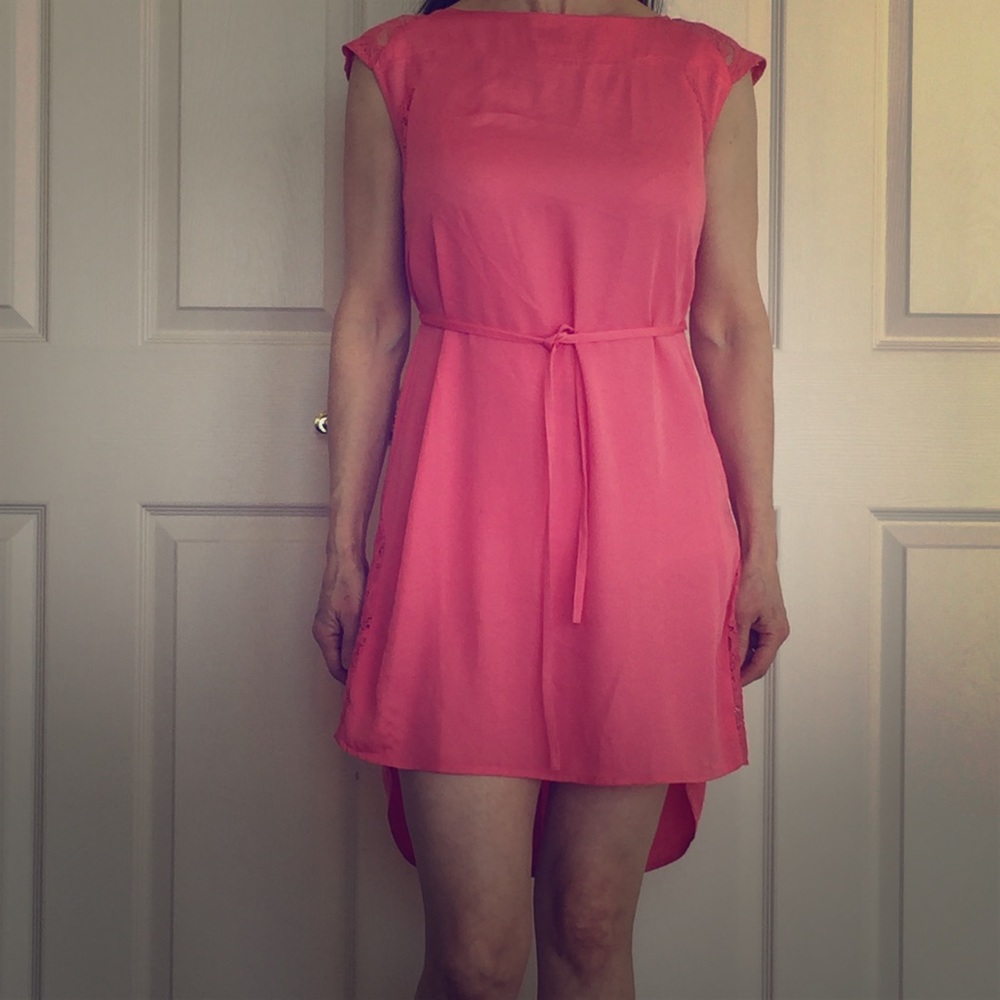 H&M lace hi-low dress