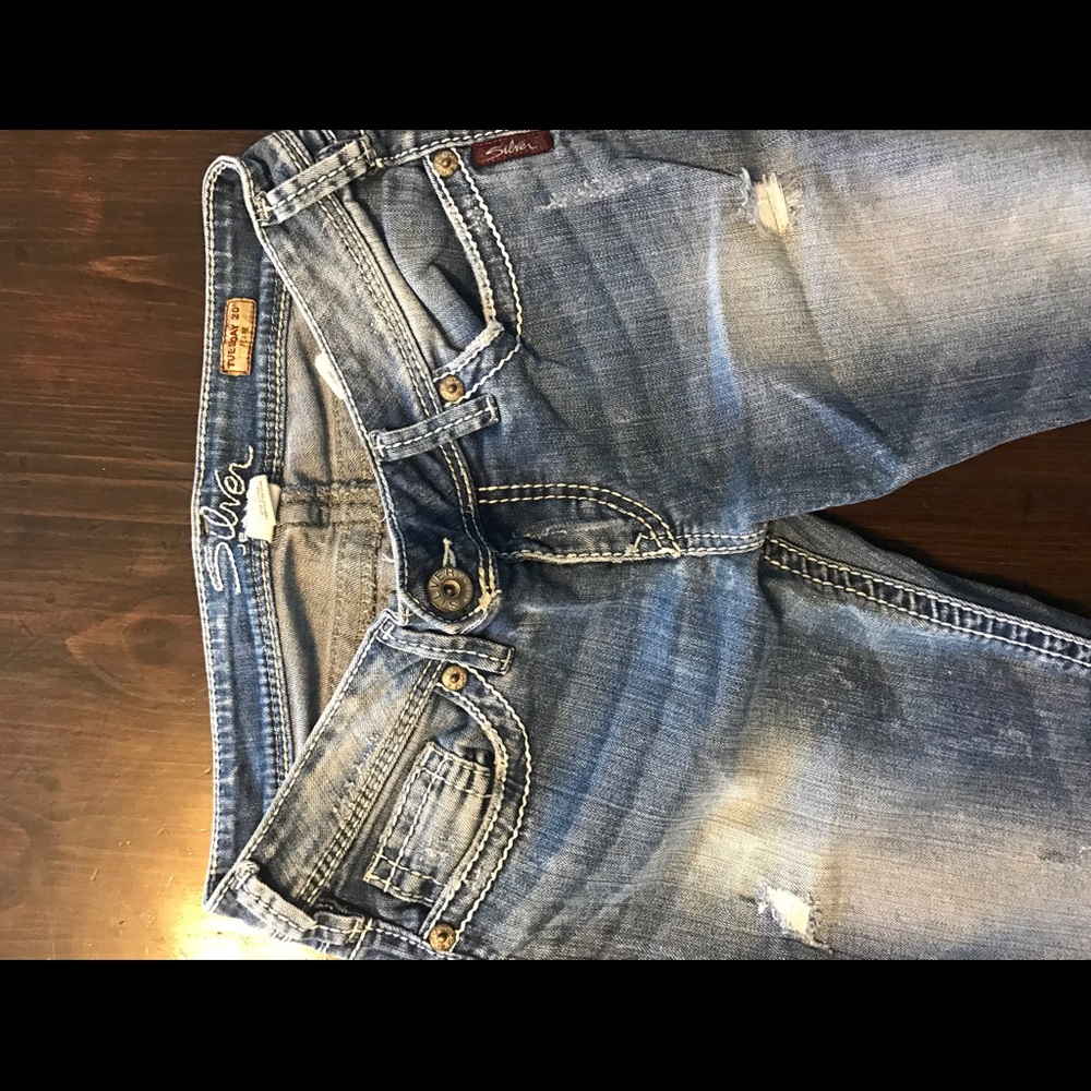 Silver jeans