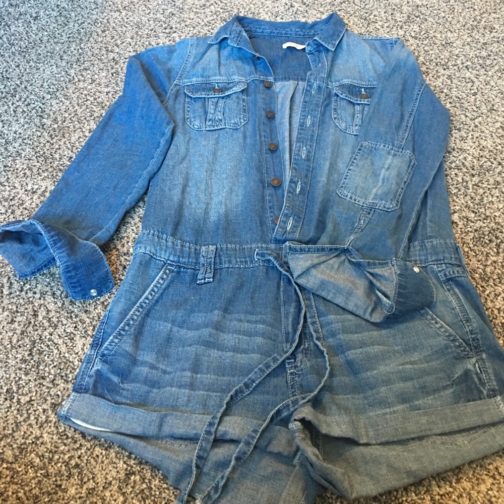 Denim Romper