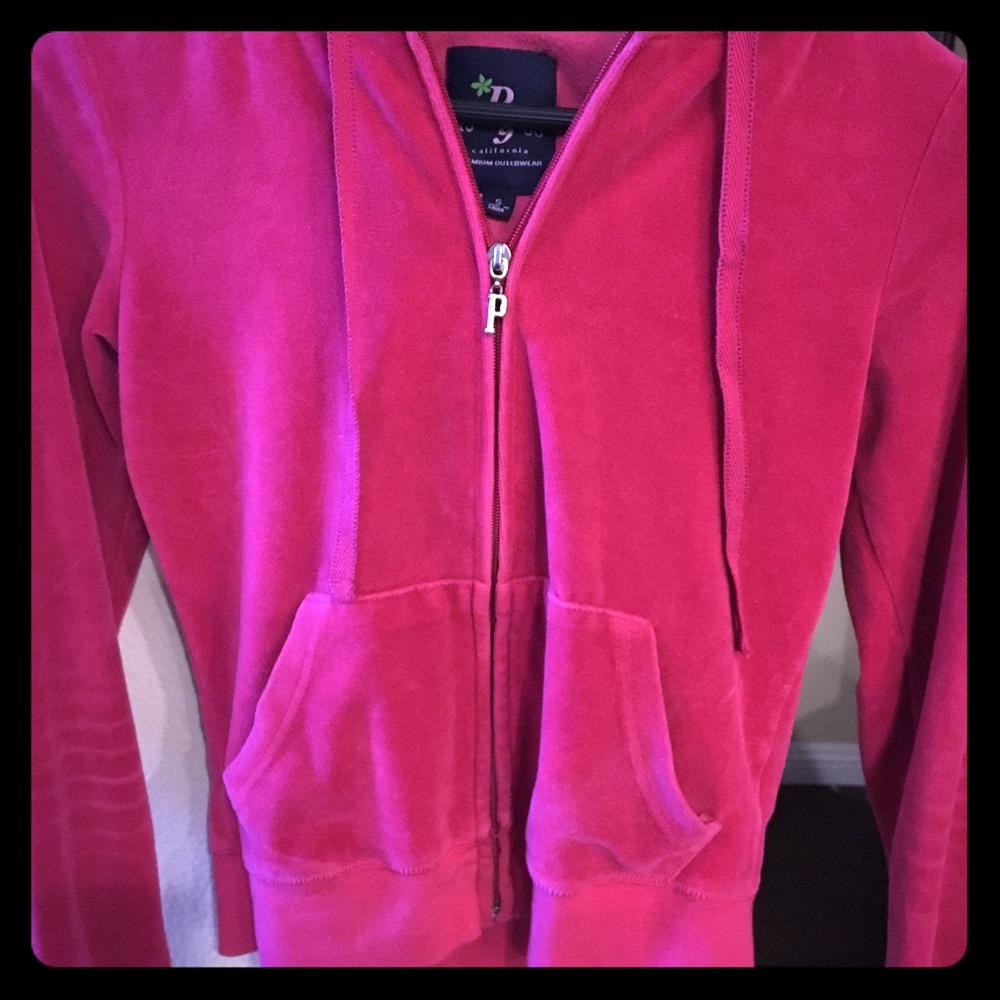 Pink zip up hoodie