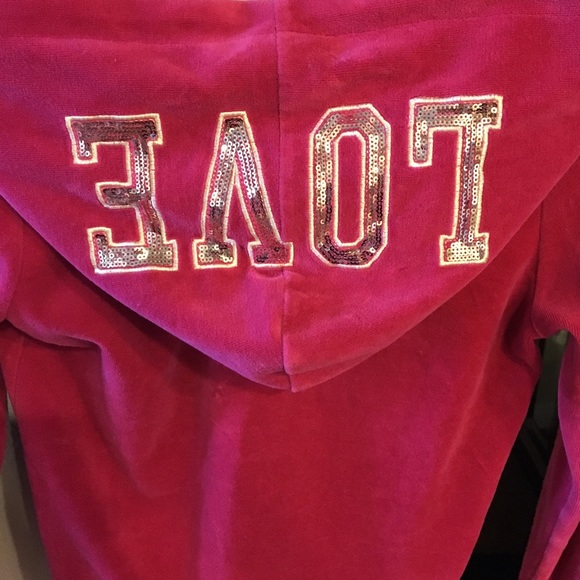 Pink zip up hoodie - Picture 3 of 3