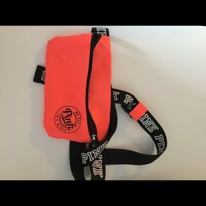 Neon orange fanny pack