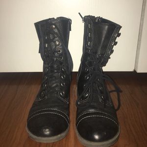 Black Rampage Combat Boots