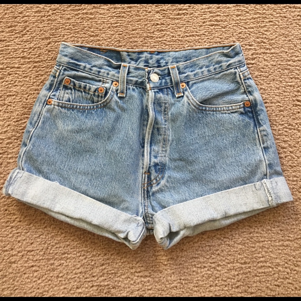 Levi's high waisted shorts