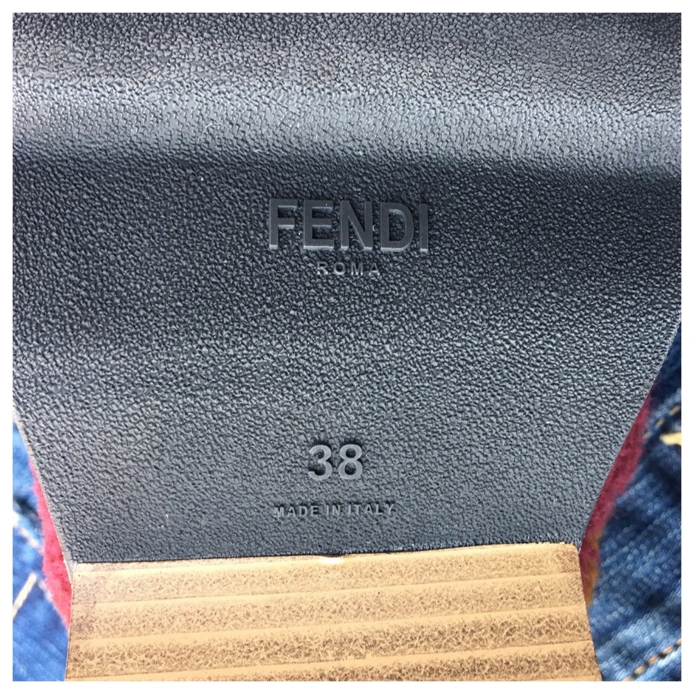 🎉 FENDI PATCHWORK SHEARLING COLOR BLOCK SNEAKERS - Picture 3 of 6