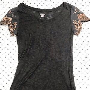 XS AERIE sequin tee