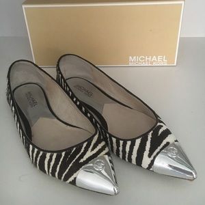 Michael Kors zebra Paxton flats