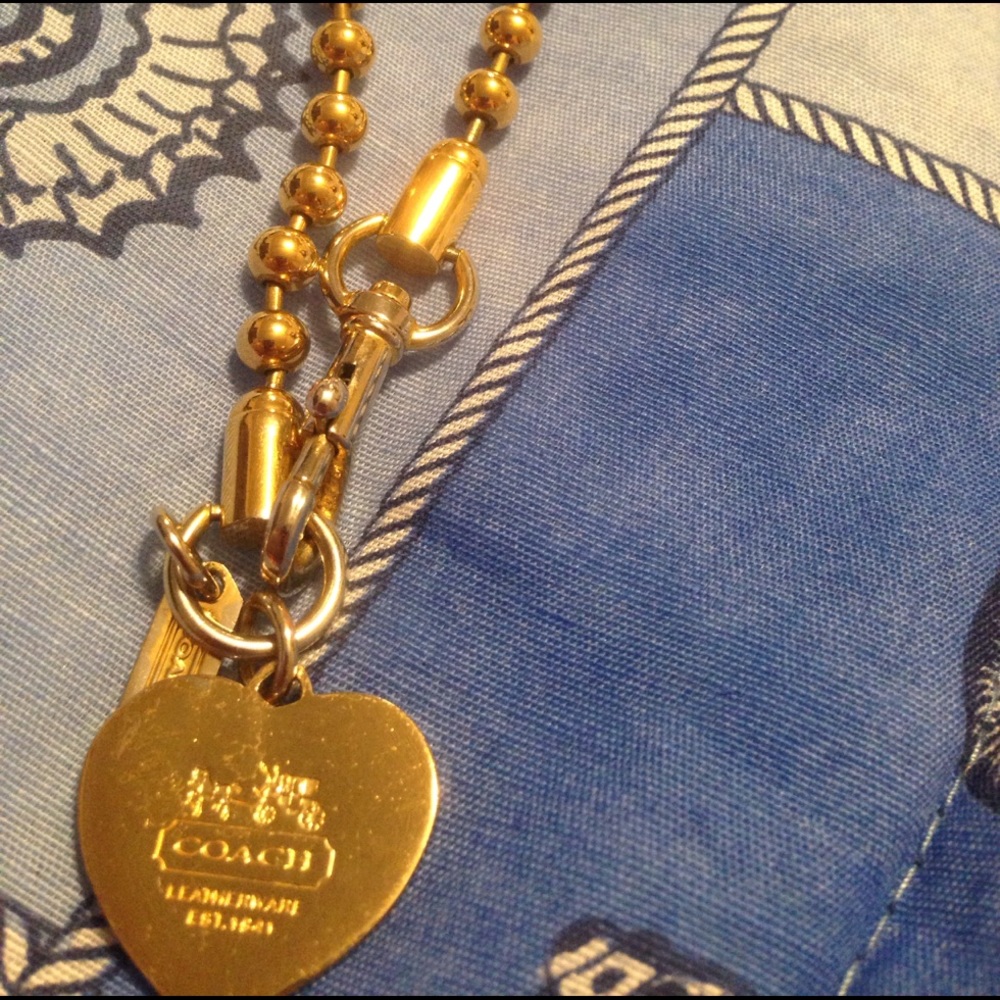 Coach charm choker