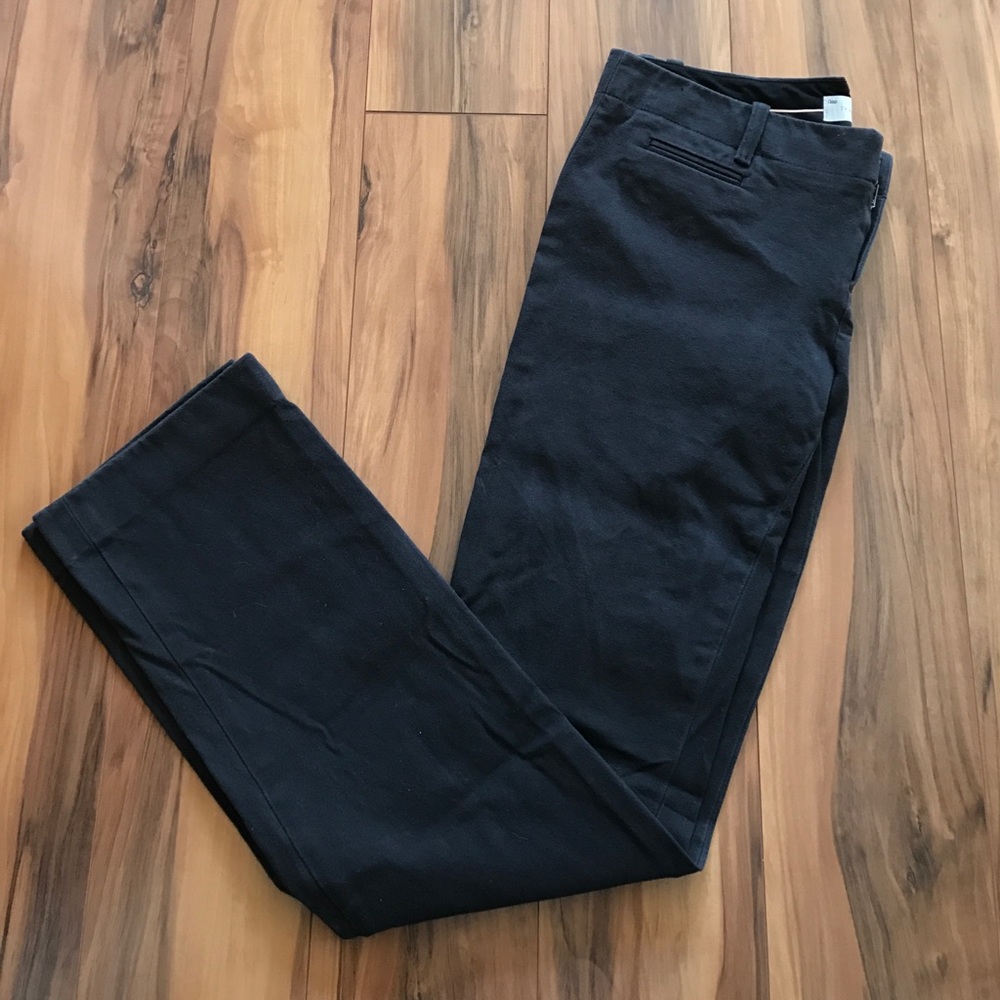 Gap Straight Leg Dark Grey Pant 0 Reg 25 26