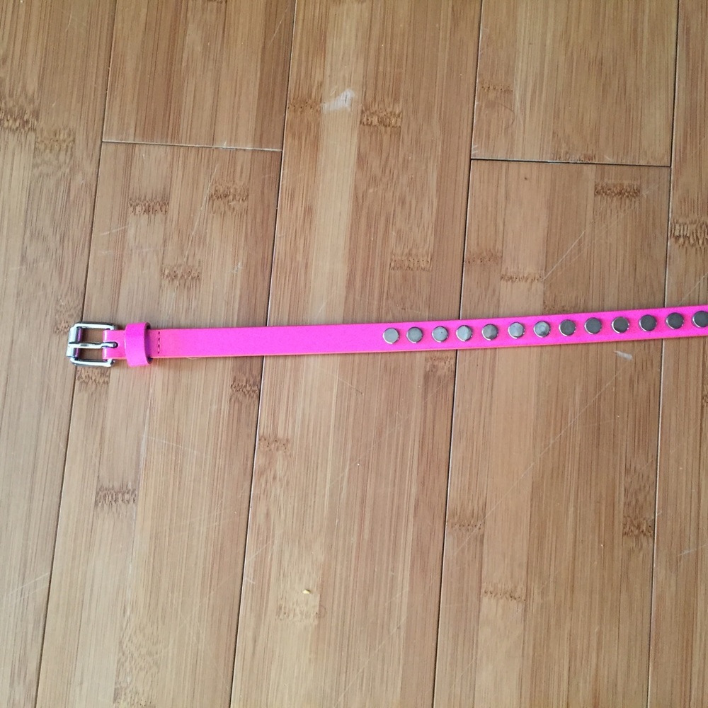 Neon pink belt