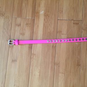 Neon pink belt