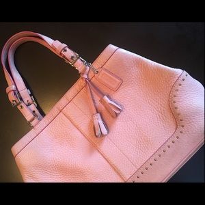 Pink Leather Coach Purse (make an offer!)