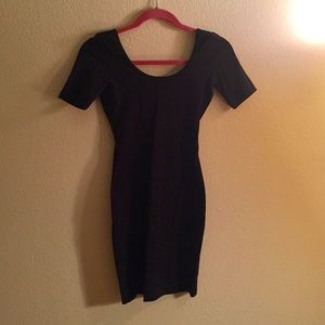 American Apparel black short sleeve dress