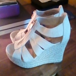 Merona Strappy Zip-Up Wedges