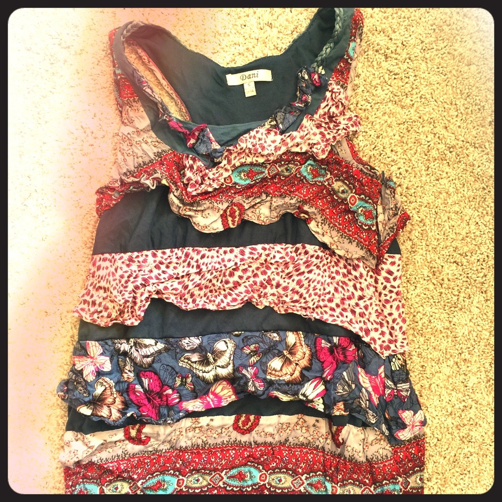Women's Dani brand razor back tank top
