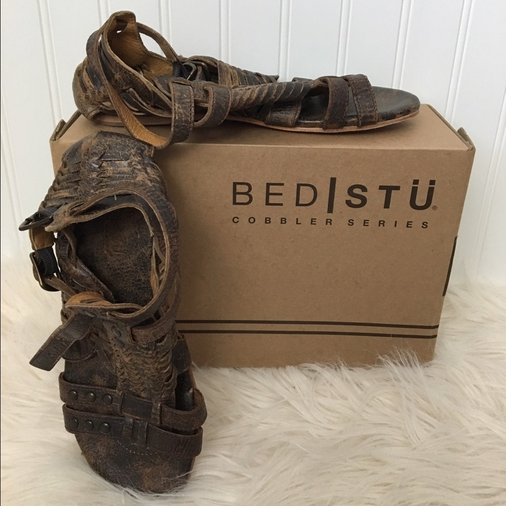 BED Stu Cobbler Series Leather Sandals Sz 9