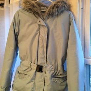 JLo baby blue winter coat ❄️