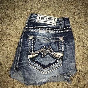 Miss me distressed denim shorts