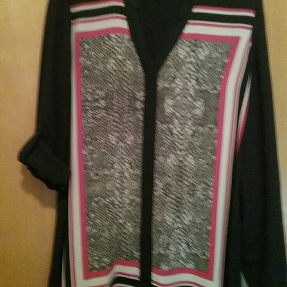 Alfani Blouse with Snakeskin Print - Picture 3 of 4