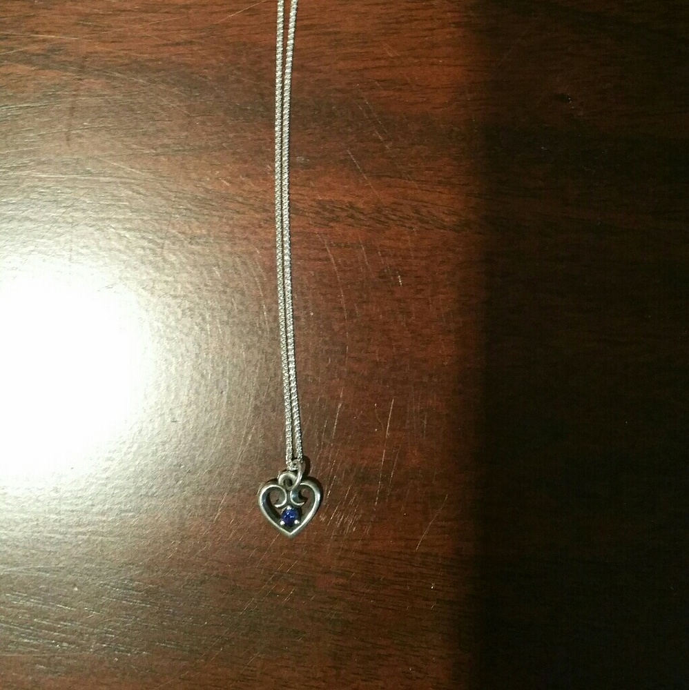 James Avery remembrance heart sapphire