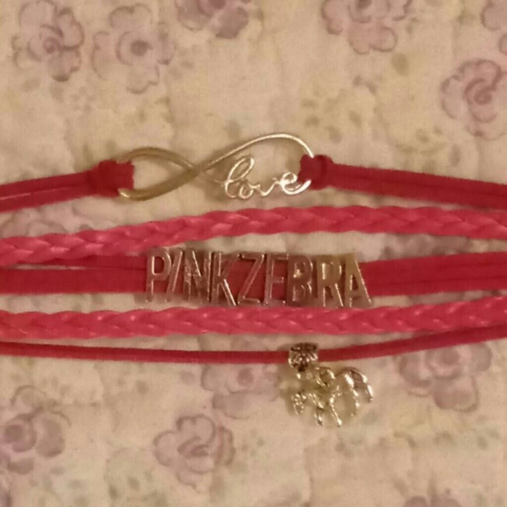 FLASH SALE!!! Pink Zebra Bracelet